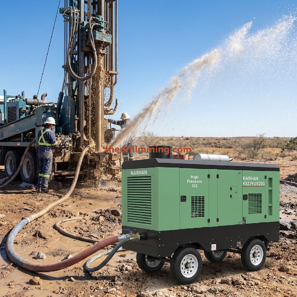 Compresseurs d'Air Miniers Haute Pression LGZJ/KSZJ pour le Forage de Puits d'Eau et Géothermique