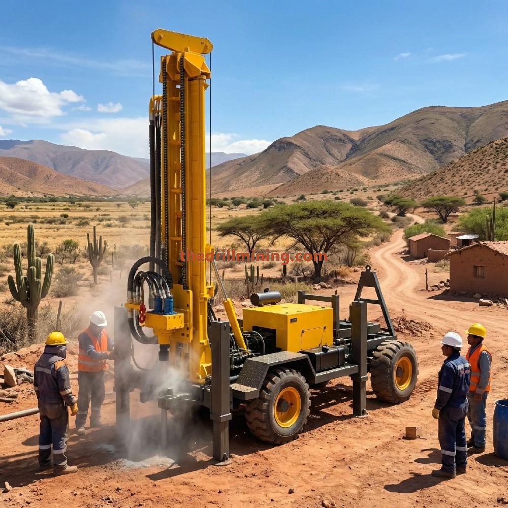 KS130/KS180/KS260 Foreuses de Puits d'Eau sur Chenilles et sur Roues | Profondeur 130-260m