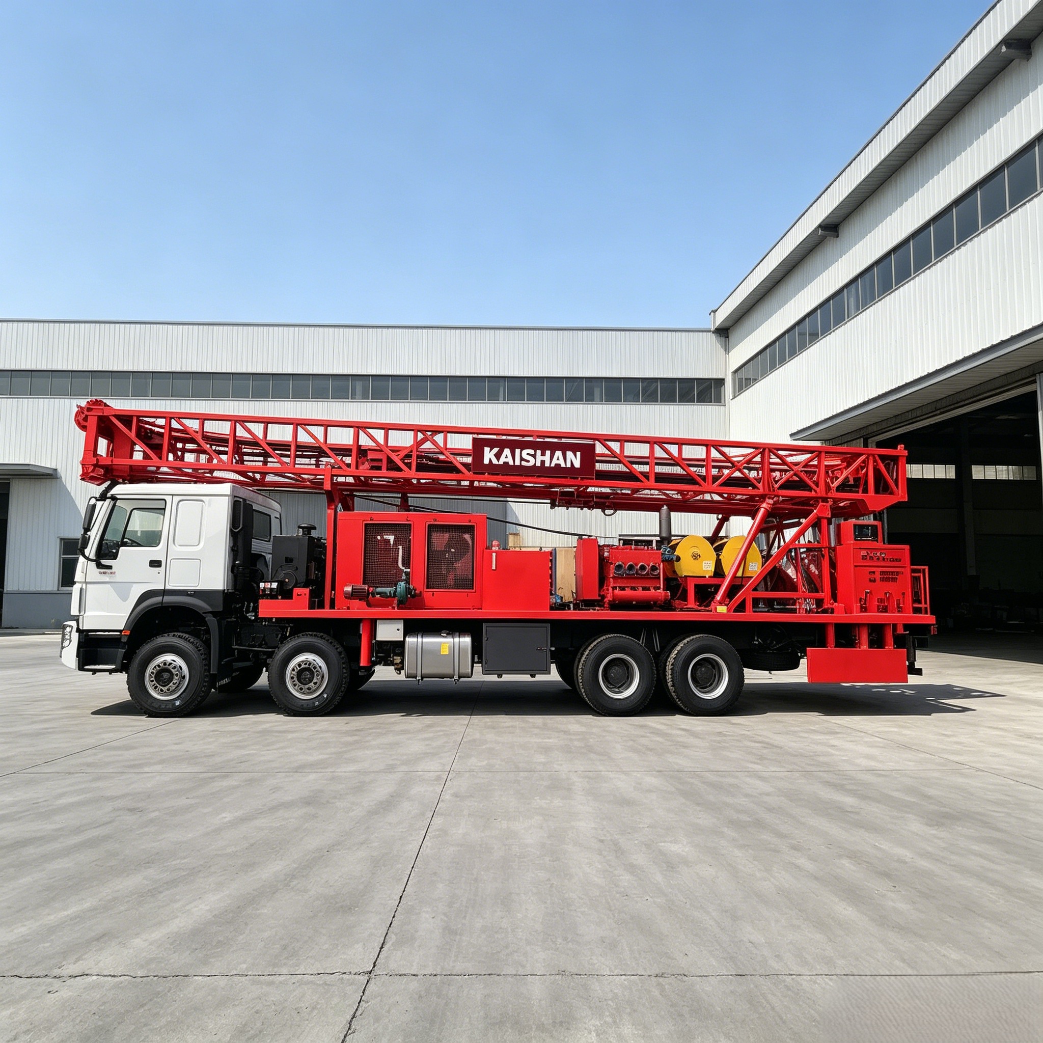 Mechanical Drive Skid Mounted Power Head Water Well Drill 600m 800m 1000m CE ISO GOST SMJ Series Rig
